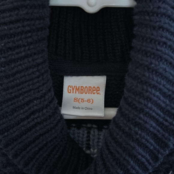 Gymboree Blue Knit Sweater Sz S 5-6 - Picture 2 of 4